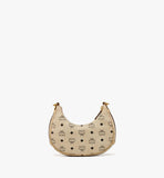 MWHFATA02I8001-Aren Crescent Hobo Bag in Visetos|BEIGE + BLACK