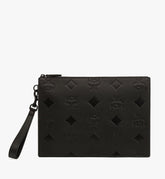 MYZFATA02BK001-Aren Crossbody Pouch in Monogram Leather|BLACK