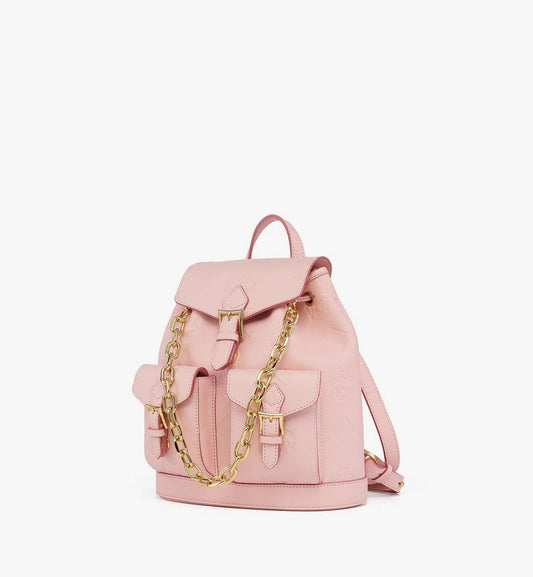 MWKGSTA01QA001-Aren Drawstring Backpack in Maxi Monogram Leather|LOTUS
