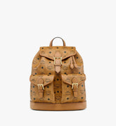 MWKFATA01CO001-Aren Drawstring Backpack in Visetos|COGNAC