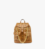 MWKFATA02CO001-Aren Drawstring Backpack in Visetos|COGNAC