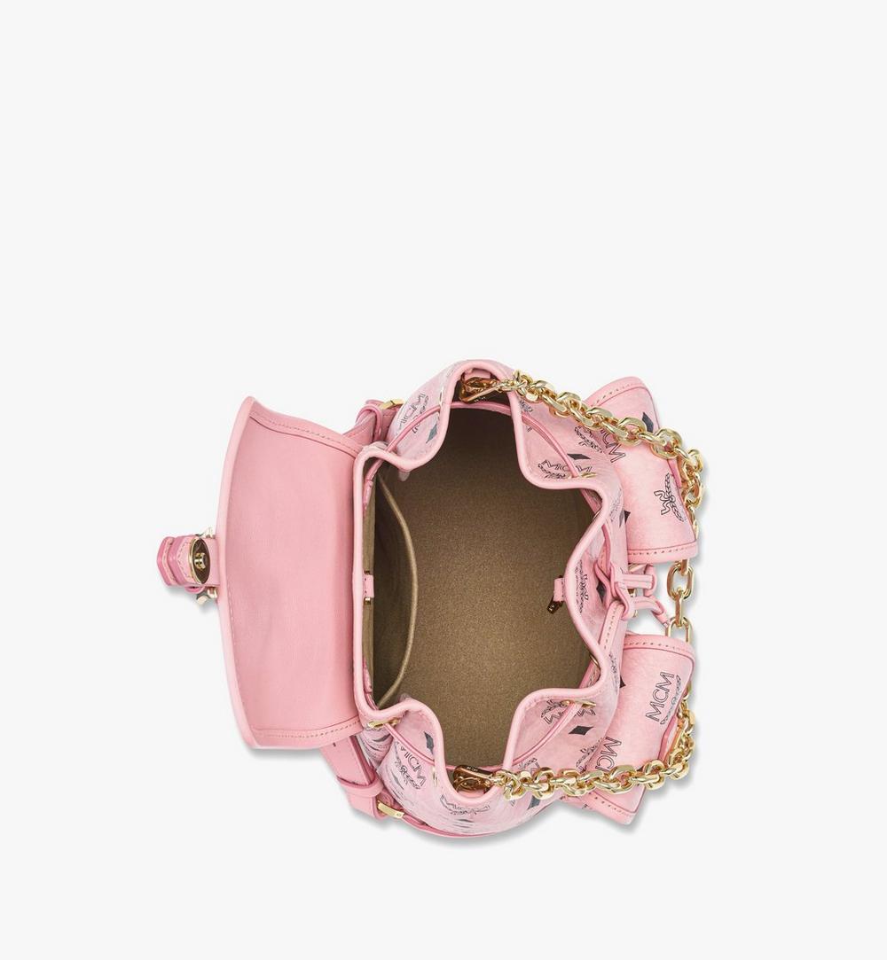 MWKFATA02PZ001-Aren Drawstring Backpack in Visetos|SOFT PINK