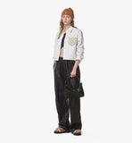 MWHFSTA09BK001-Aren Hobo in Recycled Nylon and Monogram Print Leather|BLACK