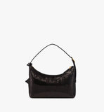 MWHFSTA01BK001-Aren Hobo in Sequin Lamb Leather|BLACK
