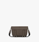 MMMFSTA03FF001-Aren Messenger Bag in Maxi Monogram Leather|MOREL GREY