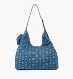 MWPFATA03HD001-Aren Multi-Shopper in Monogram Denim Jacquard|DENIM BLUE