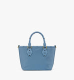 MWPFSTA04E4001-Aren Shopper in Recycled Nylon and Monogram Print Leather|BLUE HEAVEN