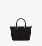 MWPFSTA04BK001-Aren Shopper in Recycled Nylon and Monogram Print Leather|BLACK