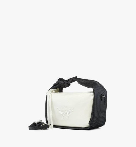 MWSGSTA05BW001-Aren Shoulder Bag in Lamb Leather|BLACK AND WHITE