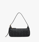 MWSESTA03BK001-Aren Shoulder Bag in Visetos|BLACK