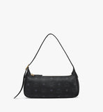 MWSESTA03BK001-Aren Shoulder Bag in Visetos|BLACK
