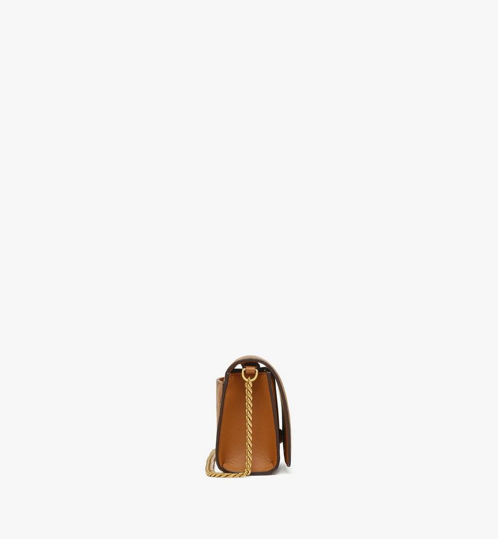 MWREATA01CO001-Aren Shoulder Bag in Visetos|COGNAC