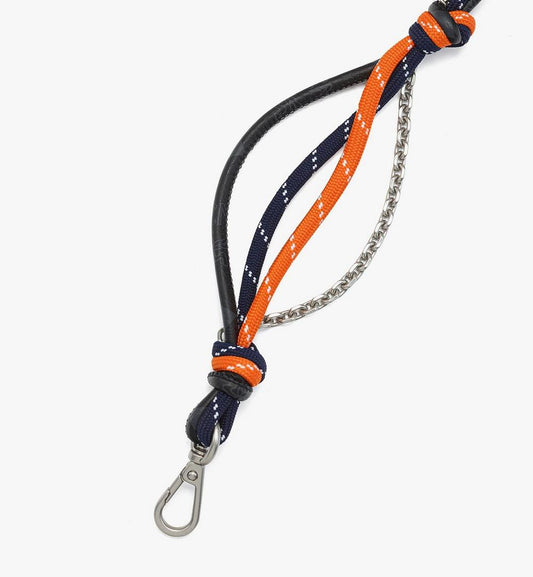 MYZGSTA06BK001-Aren Shoulder Strap in Cotton and Visetos|BLACK