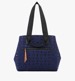 MMTFSTA03VC001-Aren Tote in Monogram Neoprene|NAVY BLAZER