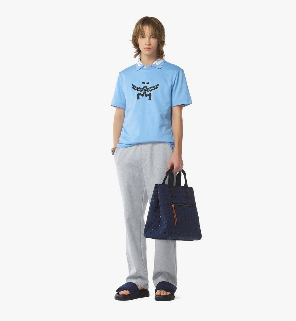 MMTFSTA03VC001-Aren Tote in Monogram Neoprene|NAVY BLAZER