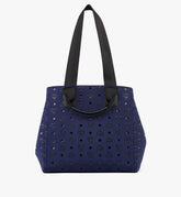 MMTFSTA03VC001-Aren Tote in Monogram Neoprene|NAVY BLAZER