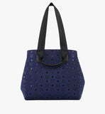 MMTFSTA03VC001-Aren Tote in Monogram Neoprene|NAVY BLAZER