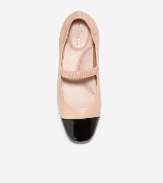 W30845:CH PORCELAIN LTR/BLACK PAT LTR