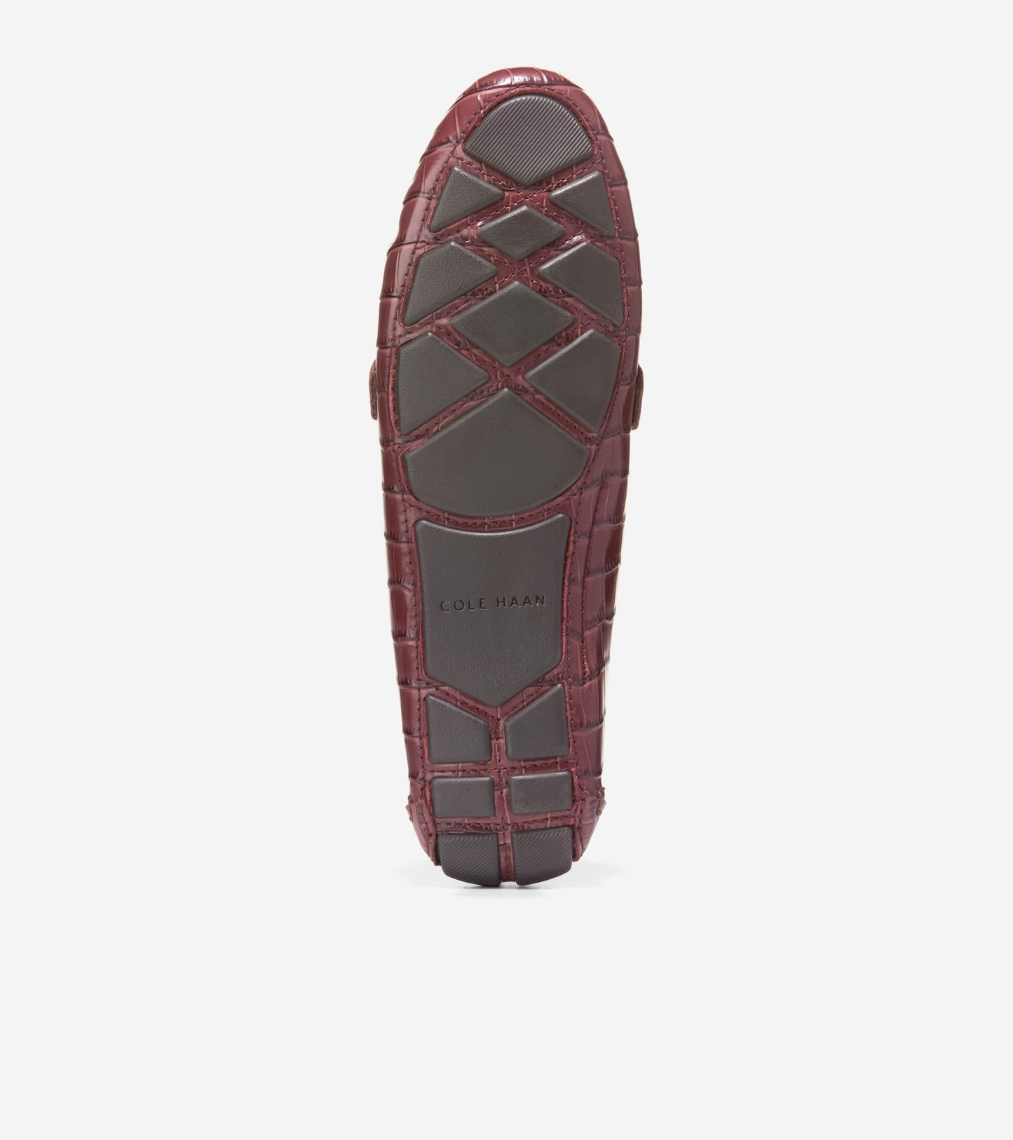 W36049:CH MAHOGANY CROC PRINT LEATHER