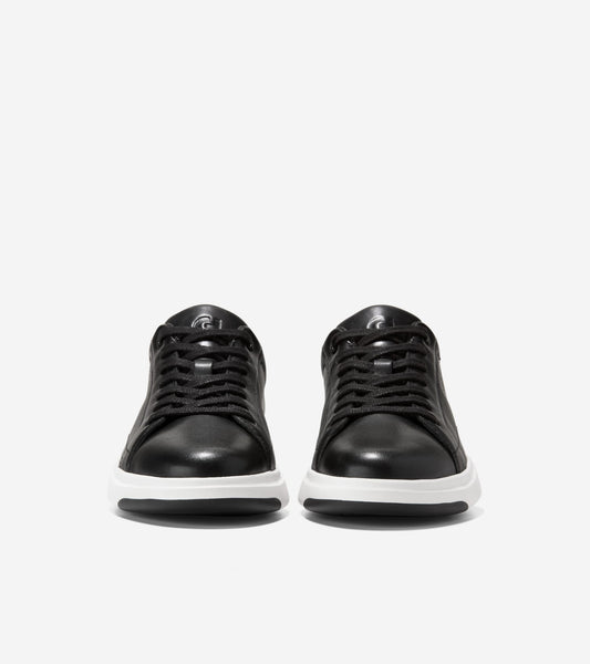 W35499:BLACK/WHITE LEATHER