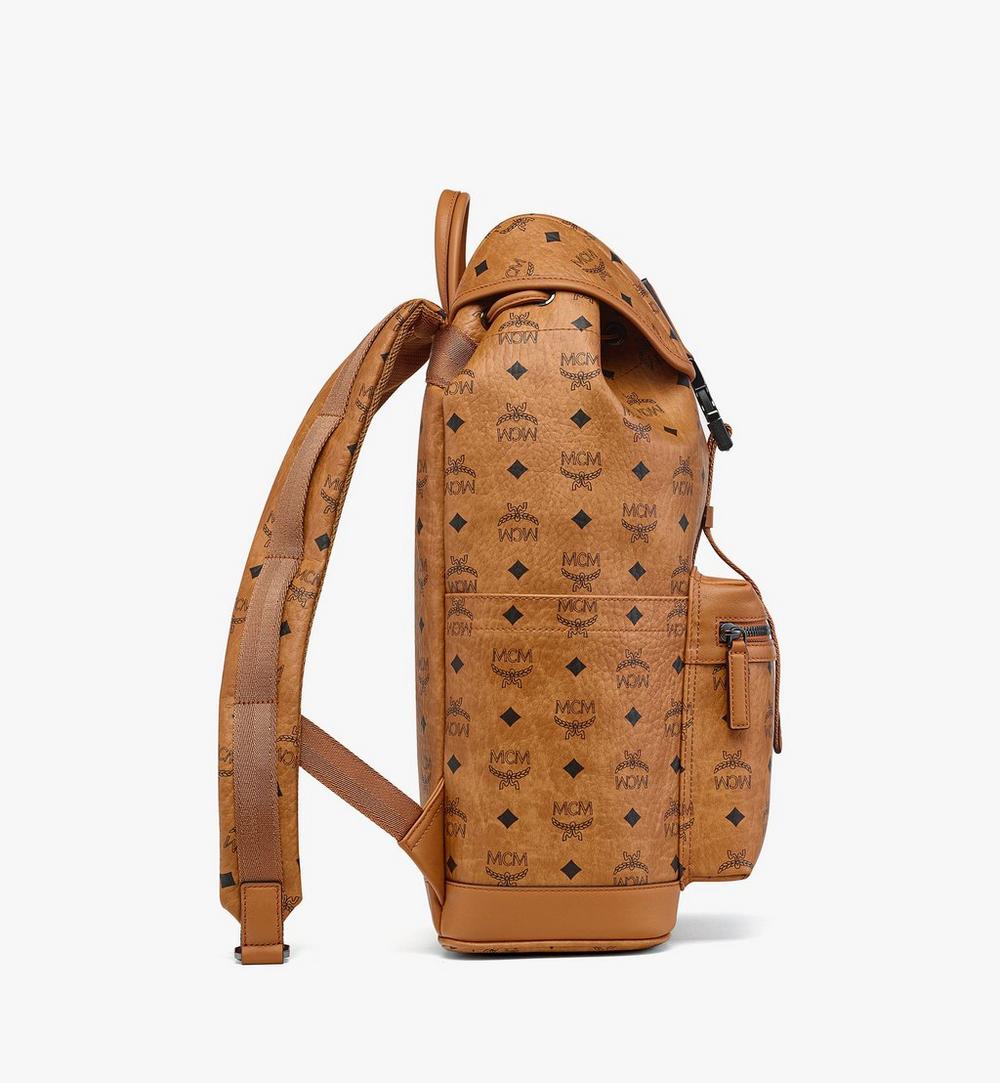 MMKFSBG01CO001-Brandenburg Backpack in Visetos|COGNAC