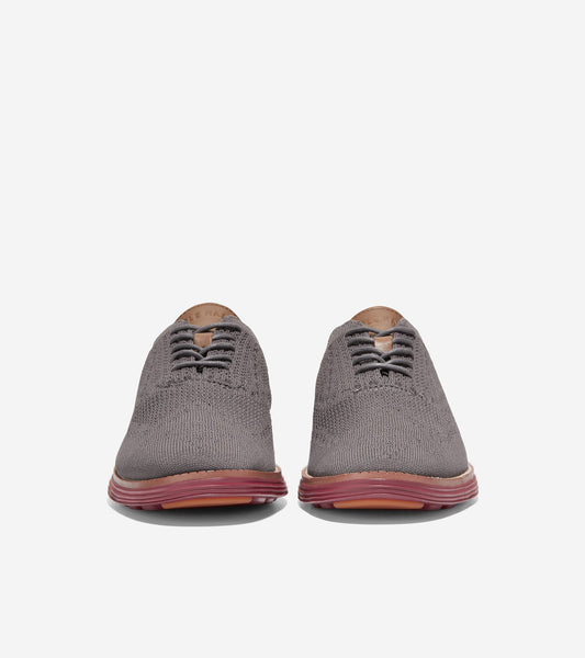c35980-Men's ØriginalGrand Wingtip Oxford-Dark Pavement Stitchlite™-Red