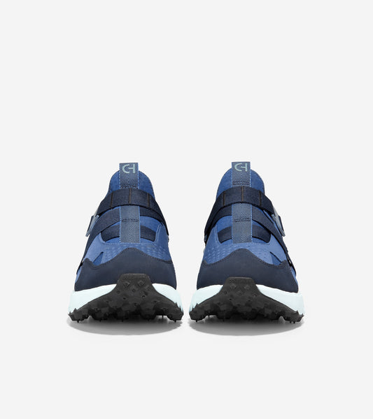 C36595-Men's 5.ZERØGRAND Monk Strap Running Shoe-Navy Blazer-Ensign Blue-Blue Glass