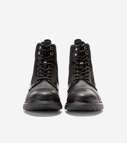 C37077-Men's ØriginalGrand Cap Toe Boot-Black-Black