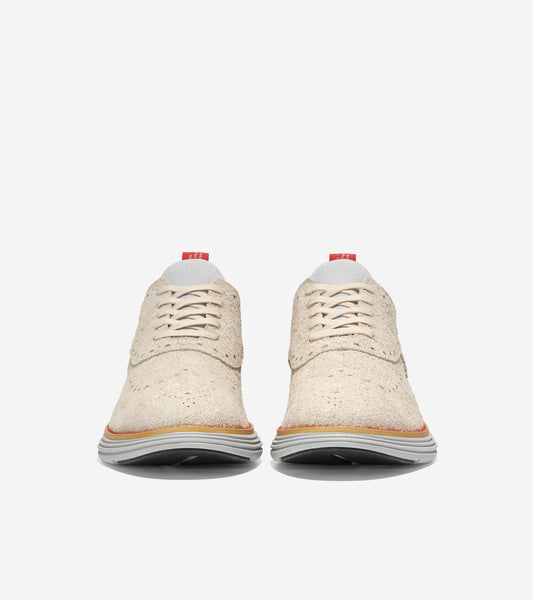 c37150-Men's Cole Haan x STAPLE ØriginalGrand Ultra Wingtip Oxford-Nimbus Cloud-Rose-Blue Fox