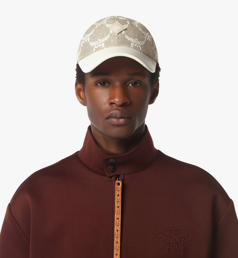 MECFSMM01I9001-Classic Cap in Lauretos Denim Jacquard|OATMEAL