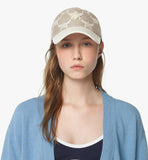 MECFSMM01I9001-Classic Cap in Lauretos Denim Jacquard|OATMEAL