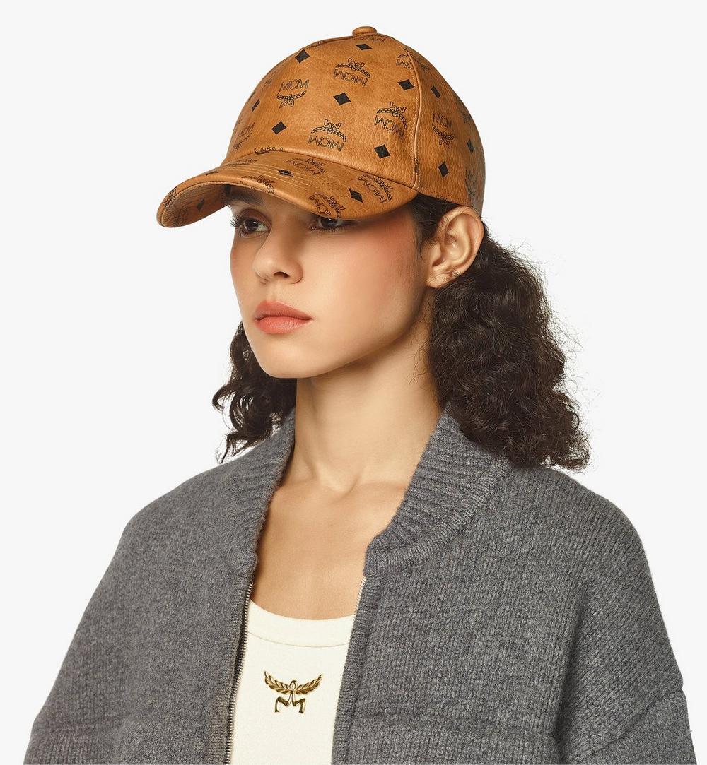 MECBAMM01CO001-Classic Cap in Visetos|COGNAC