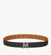 MXBFSCJ04BK110-Claus Fluted M Belt 1.5” in Embossed Leather|BLACK