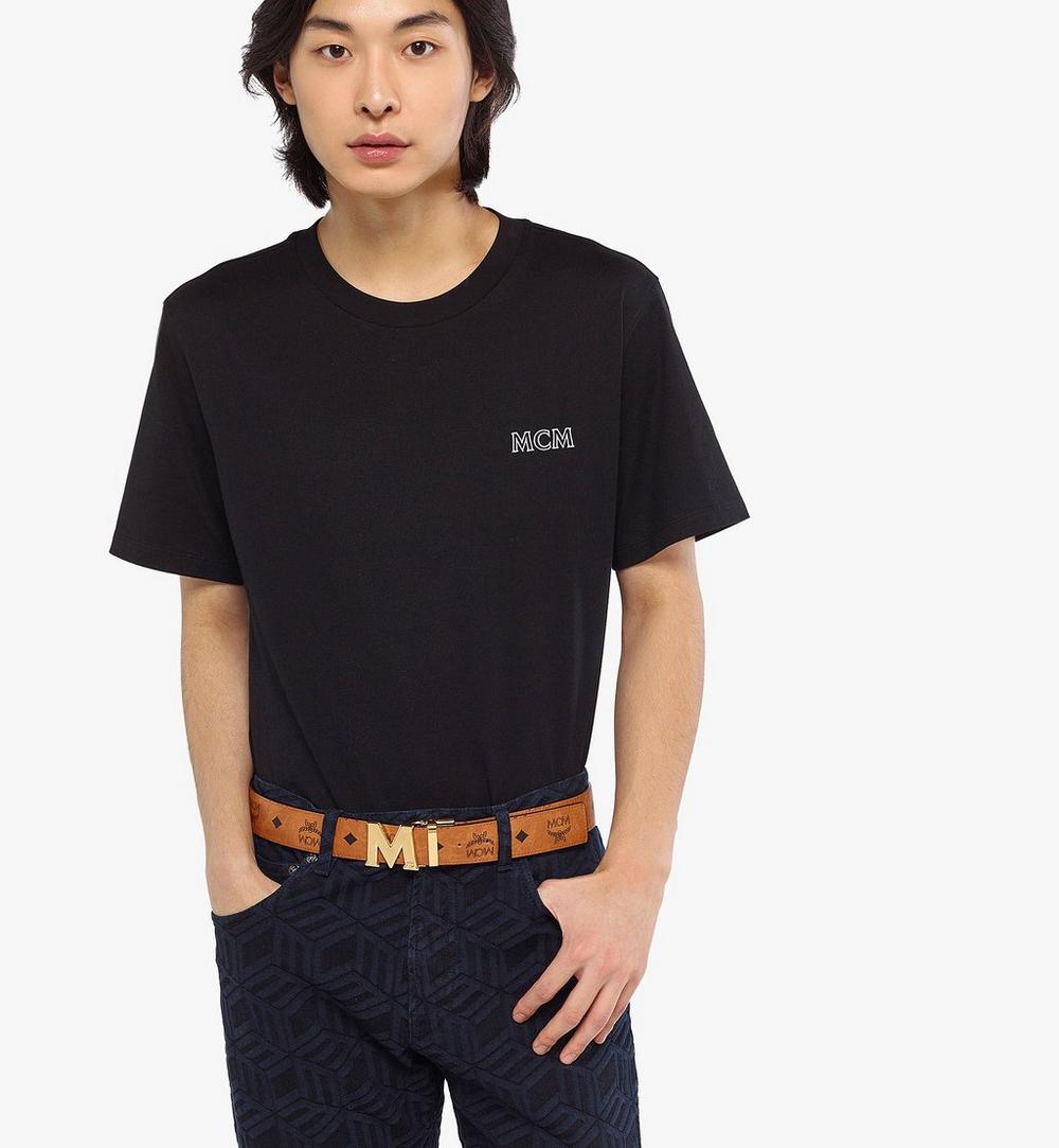 MXBAAVI04CO001-Claus M Reversible Belt 1.5" in Visetos|COGNAC / GOLD