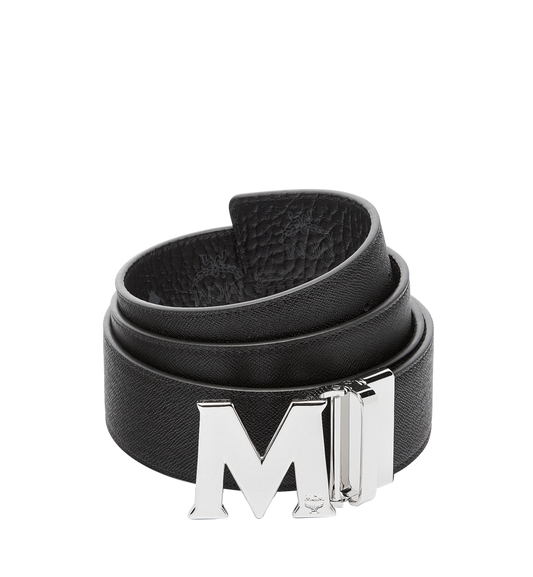 MXBAAVI01BK001-Claus M Reversible Belt 1.75" in Visetos|BLACK