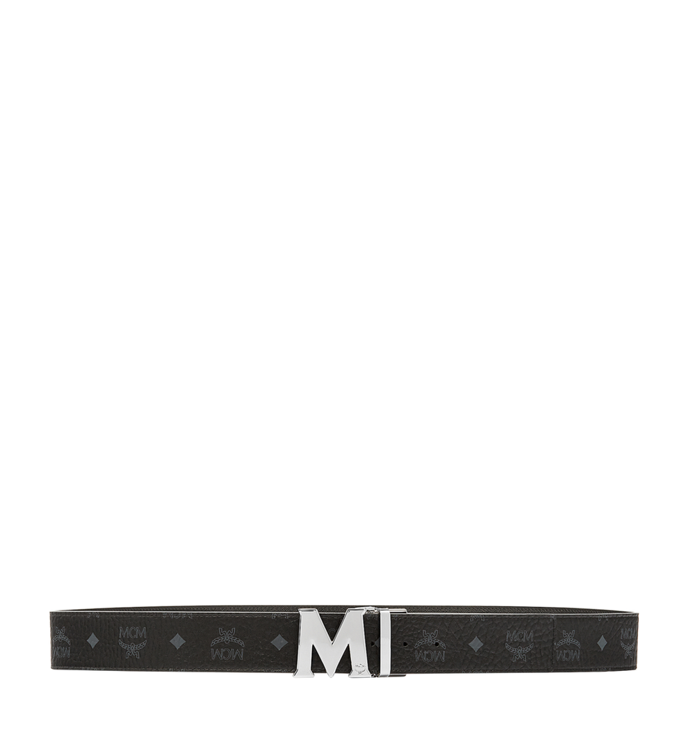 MXBAAVI01BK001-Claus M Reversible Belt 1.75" in Visetos|BLACK