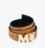 MXBAAVI04CO001-Claus M Reversible Belt 1.5" in Visetos|COGNAC / GOLD