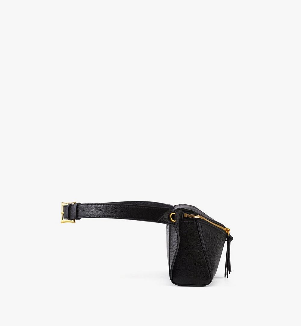 MWZFSAK01BK001-Diamant 3D Belt Bag in Goatskin Leather|BLACK