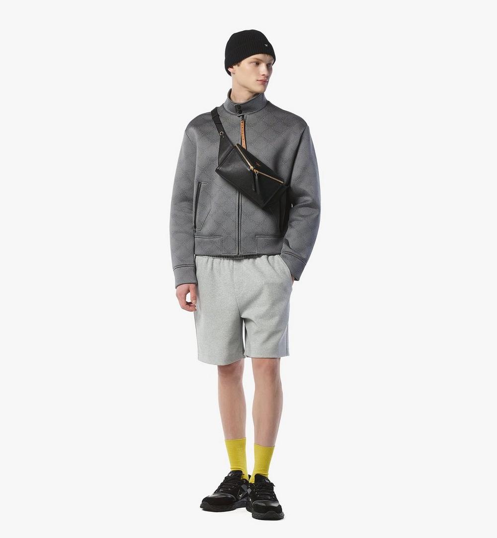 MWZFSAK01BK001-Diamant 3D Belt Bag in Goatskin Leather|BLACK