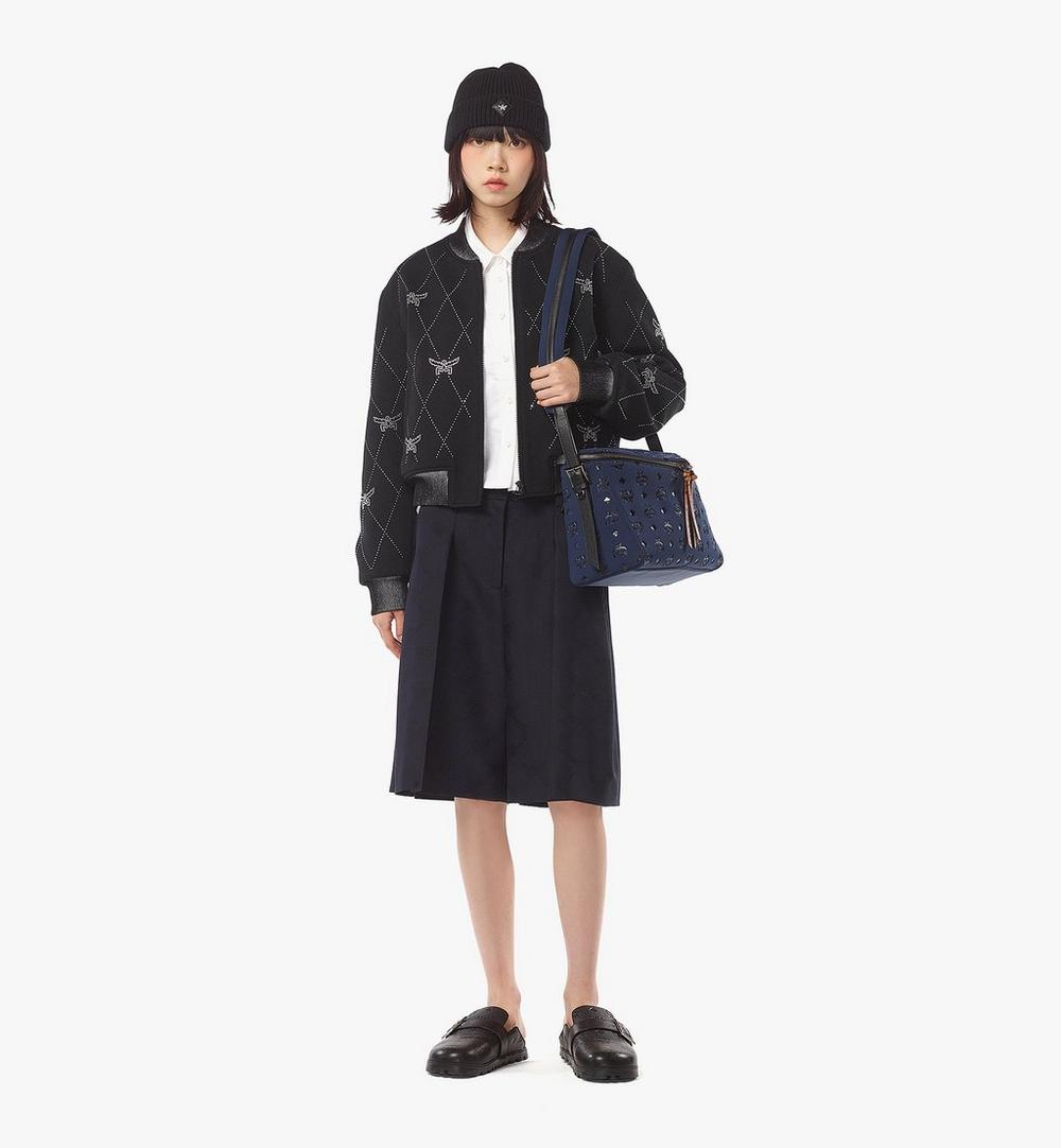 MWSFSAK04VC001-Diamant 3D Shoulder Bag in Monogram Neoprene|NAVY BLAZER