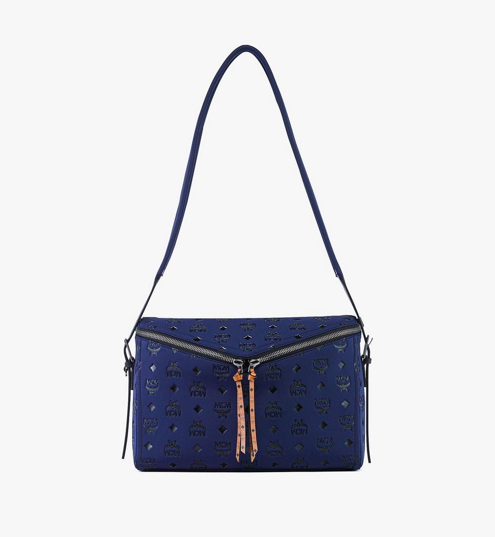 MWSFSAK04VC001-Diamant 3D Shoulder Bag in Monogram Neoprene|NAVY BLAZER