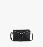 MWSEAAK04BK001-Diamant 3D Shoulder Bag in Visetos Leather Mix|BLACK