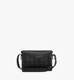 MWSEAAK04BK001-Diamant 3D Shoulder Bag in Visetos Leather Mix|BLACK
