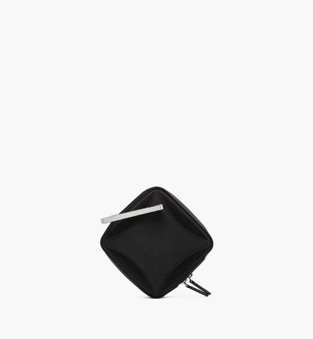 MWRFSAK10BK001-Diamond Logo Crossbody in Silk Satin Nylon|BLACK