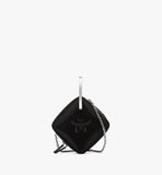 MWRFSAK10BK001-Diamond Logo Crossbody in Silk Satin Nylon|BLACK