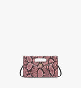 MWRFSAK03Q2001-Diamond Tote in Python Print Coronet|BLUSH PINK