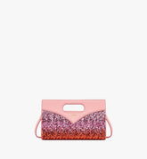 MWRFSAK06Q1001-Diamond Tote in Sequin Lamb Leather|SANGRIA SUNSET