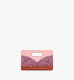 MWRFSAK06Q1001-Diamond Tote in Sequin Lamb Leather|SANGRIA SUNSET