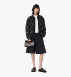 MWRFSAK01BK001-Diamond Tote in Sequin Lamb Leather|BLACK