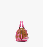 MWBFSEA01Q1001-Ella Boston Bag in Cubic Coral Visetos|SANGRIA SUNSET